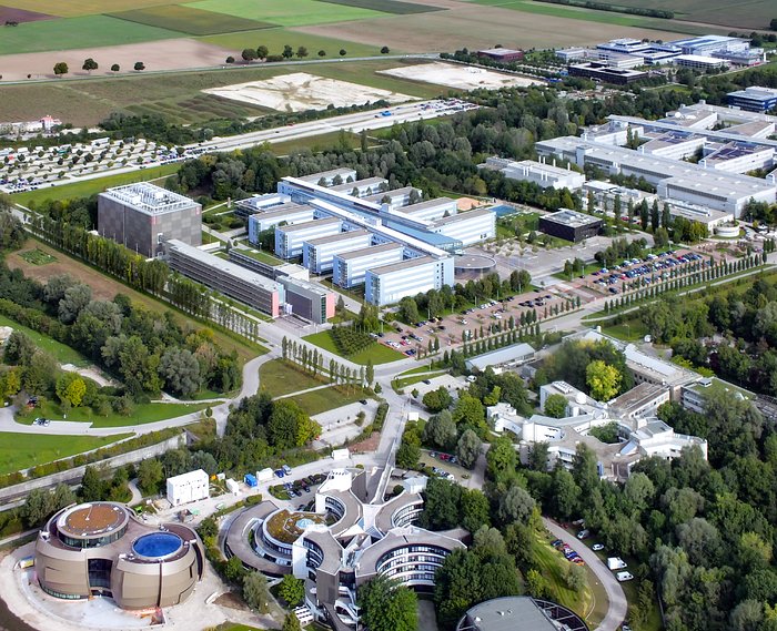A view of ESO Headquarters and the Garching research campus