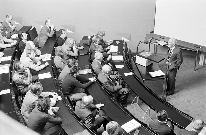 First symposium at ESO HQ, 1980