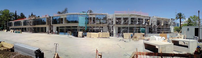 Construction of the ALMA Santiago Central Office building at Vitacura