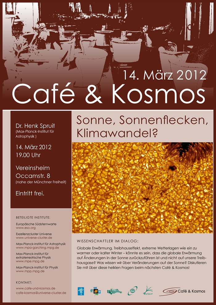 Póster del Café & Kosmos del 14 de Marzo de 2012