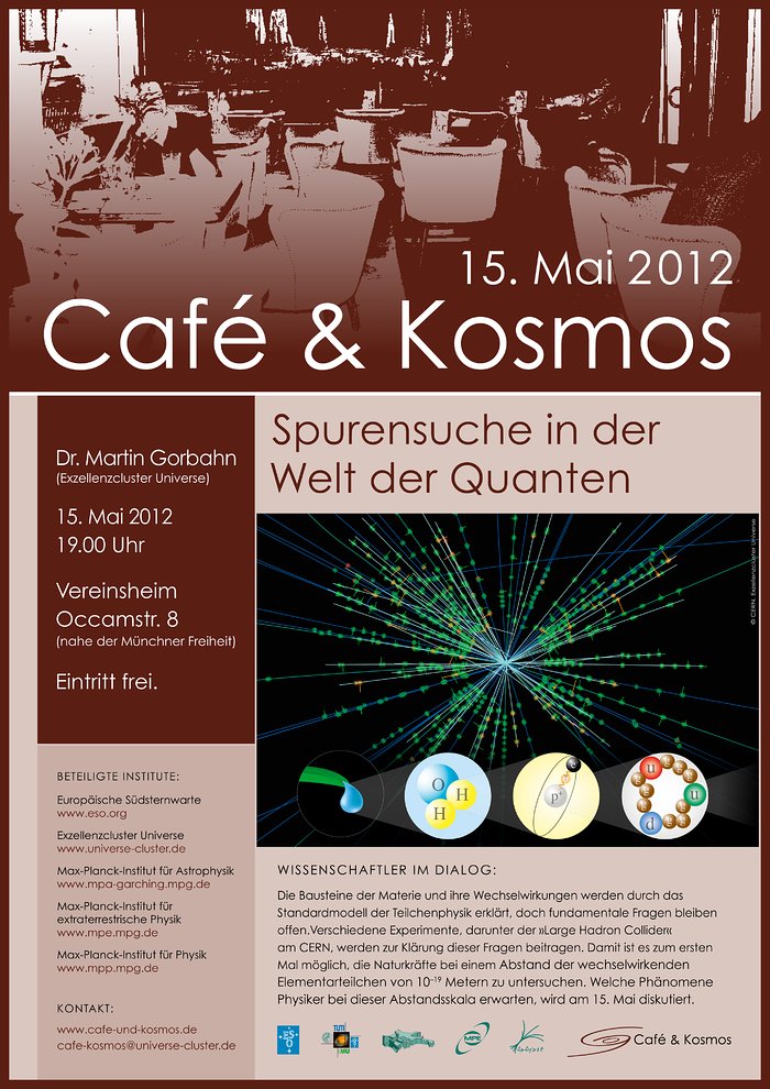 Poster zu Café & Kosmos am 15. Mail 2012