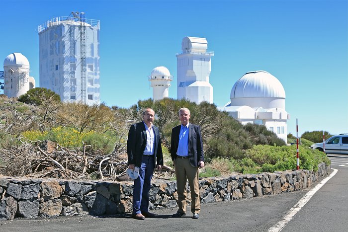 ESO DG with IAC Director at Teide Observatory (Tenerife)