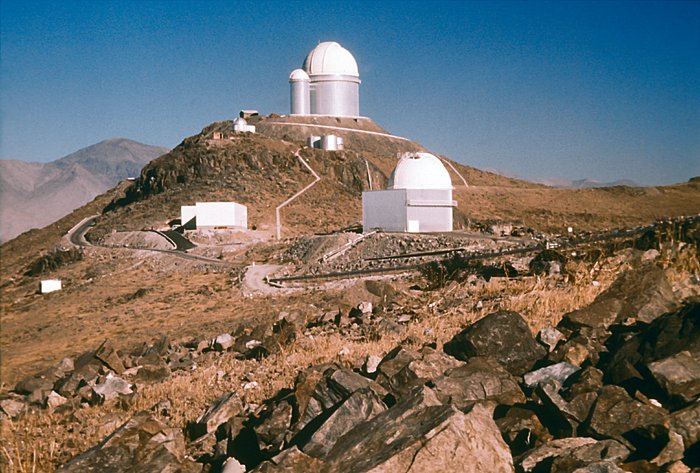 View towards the ESO 3.6-metre telescope