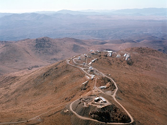 Aerial view of the La Silla Observatory