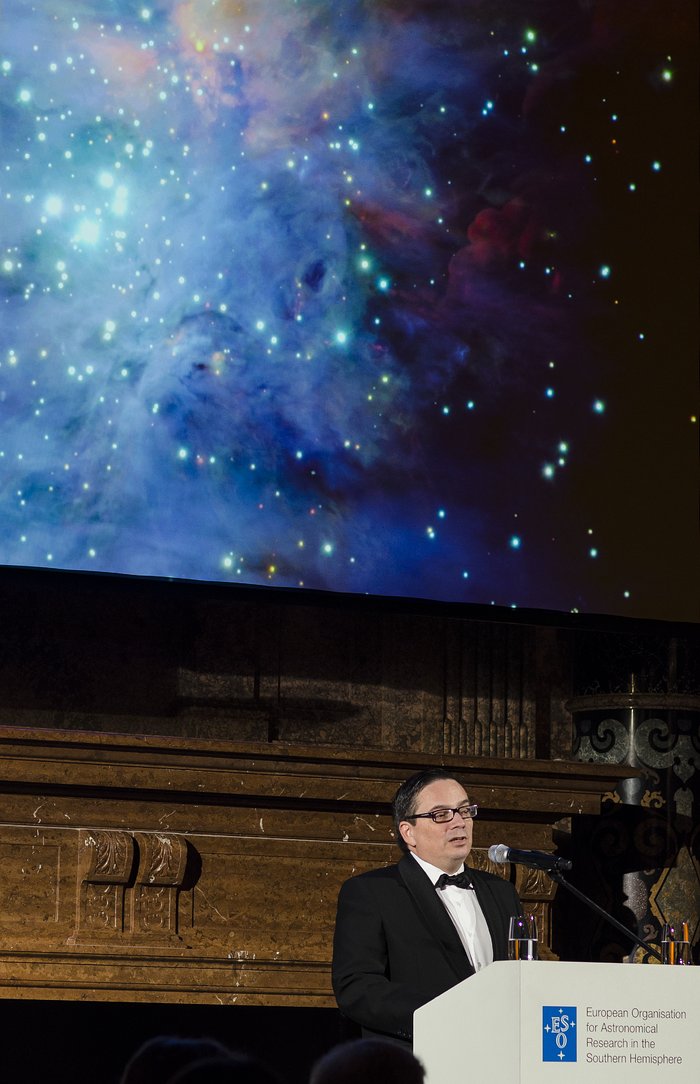 Xavier Barcons and the Orion Nebula at the ESO 50th anniversary gala event