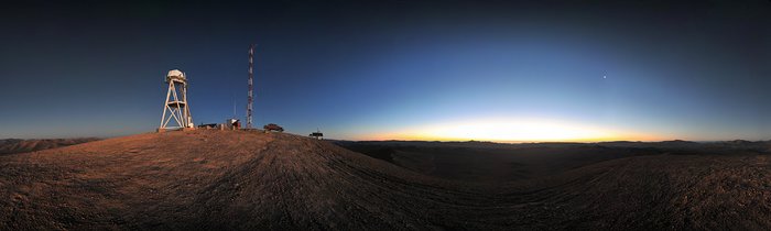 Sonnenuntergang am Cerro Armazones