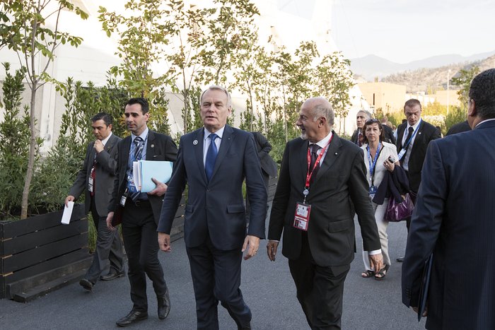 Primeiro Ministro francês, Jean-Marc Ayrault e Massimo Tarenghi na Cimeira CELAC-EU, em Santiago