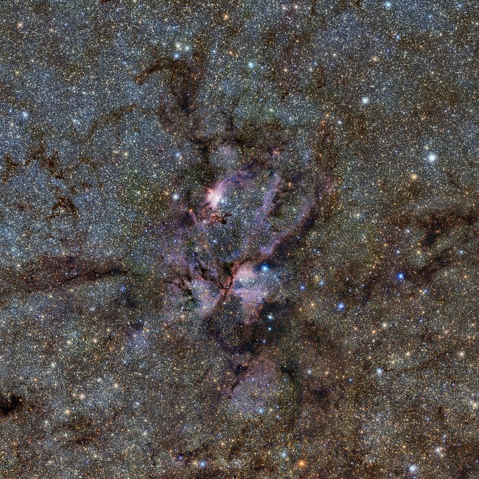 Hummertågen set med ESOs VISTA-teleskop