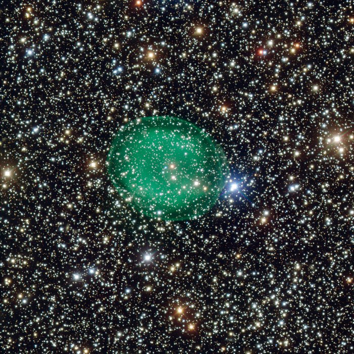 El VLT de ESO obtiene imágenes de la nebulosa planetaria IC 1295
