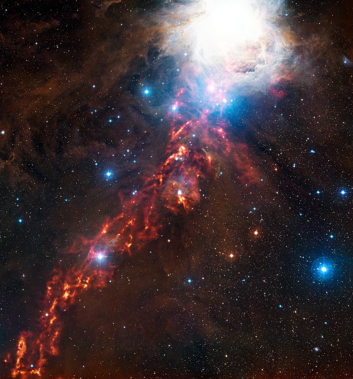 APEX bild av stjärnbildning i Orionnebulosan