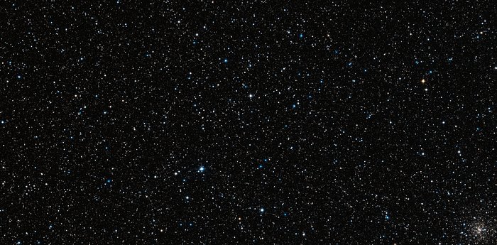 Imagem obtida pelo Wide Field Imager de parte do bojo da Via Láctea