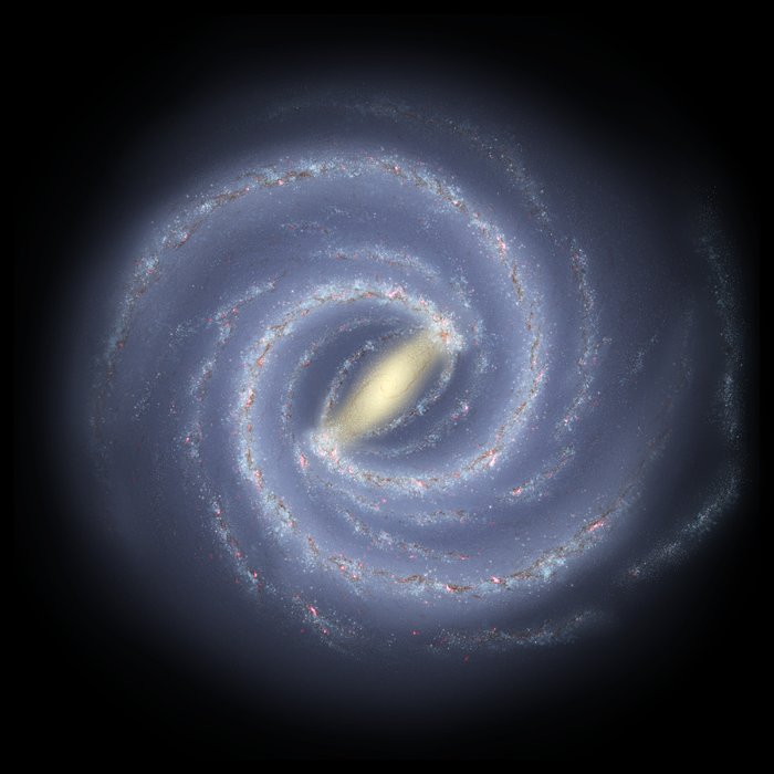 Představa centrální výduti Galaxie