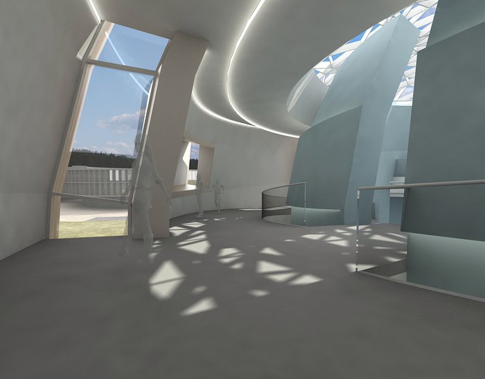 Uusi planetaario ja näyttelykeskus ESOn päämajan luona