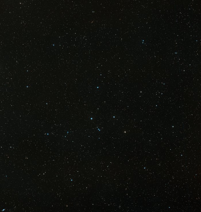 Imagem de grande angular da Galáxia da Teia de Aranha (imagem obtida a partir do solo)