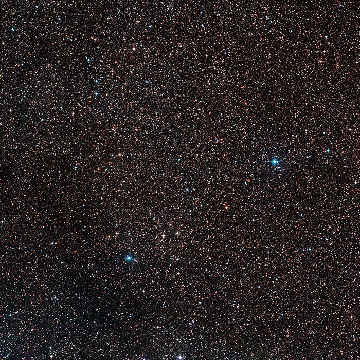 O céu em torno da localização da Nova Centauri 2013