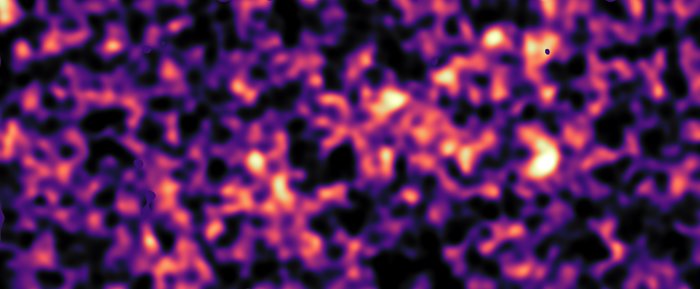 Mapa de materia oscura de una región del sondeo KiDS (región G15)