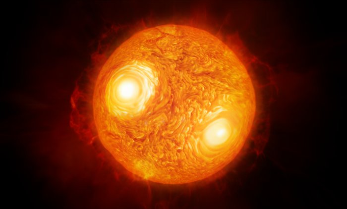 Povrchové struktury hvězdy Antares – rekonstrukce dat VLTI