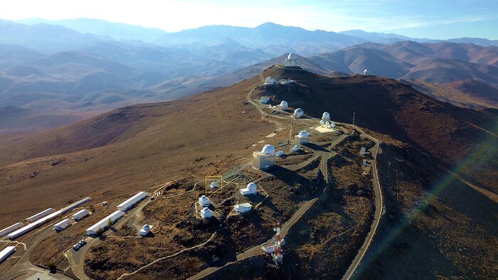 Her er Test-Bed Telescope 2 opstillet på La Silla