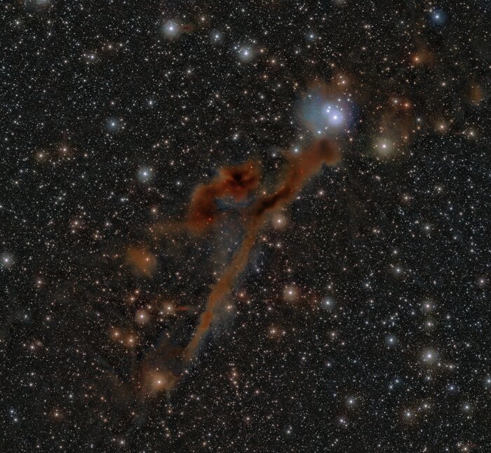 En infraröd vy av stjärnbildningsområdet Lupus 3