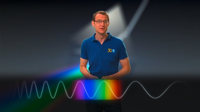 Dr J talking about the visible light spectrum