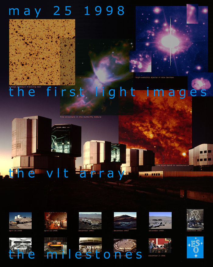 Poster della prima luce dell'UT1