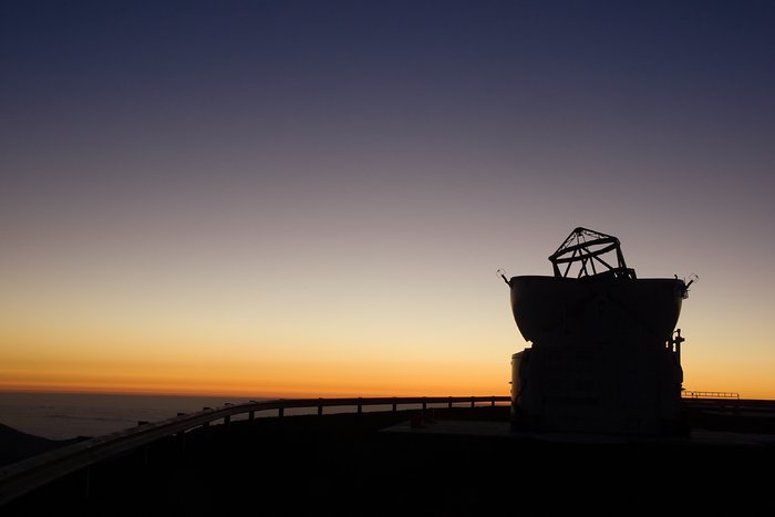 VLT Auxiliary Telescope at Paranal at sunset
