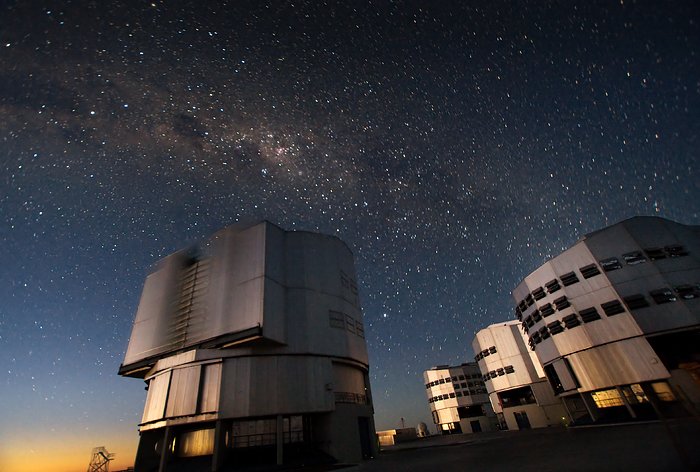 Los telescopios del VLT en Paranal