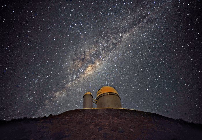 Centeret af Mælkevejen over ESOs 3,6 m teleskop