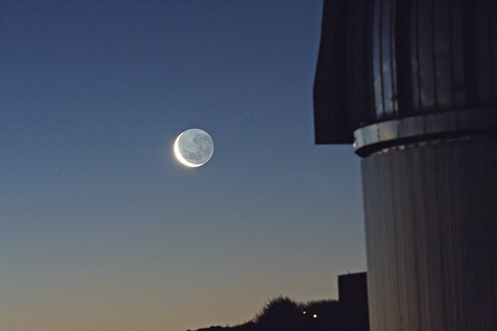 The Moon over La Silla