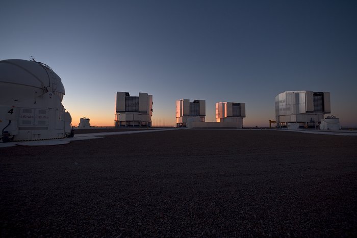 Evening view of Paranal and the VLT