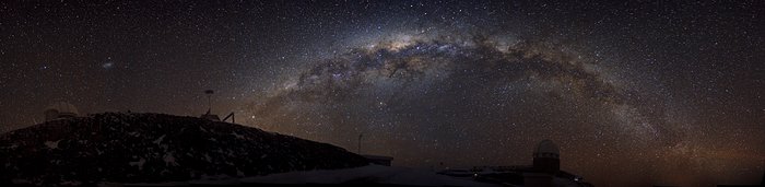 Ett gnistrande band av stjärnor - den södra Vintergatan från La Silla