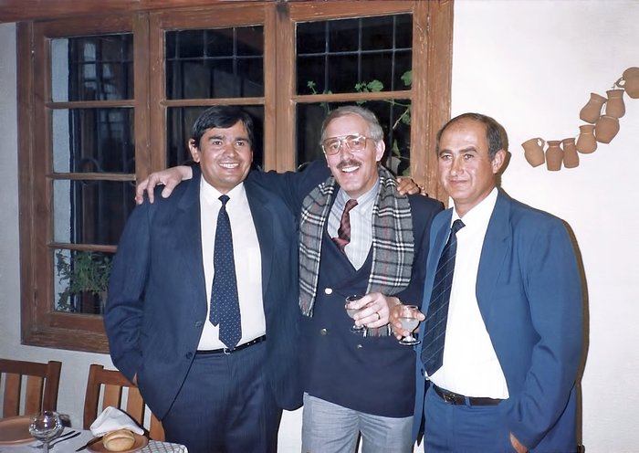 Elias Torres' farewell party in 1987