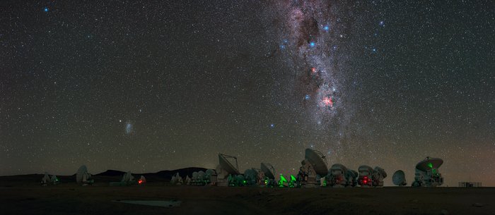 Die Milchstraße über ALMA als UHD-Panorama