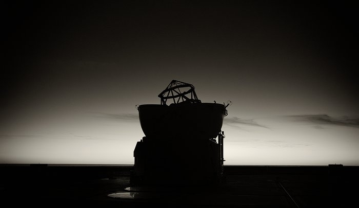 Silhouette of VLT Auxiliary Telescope