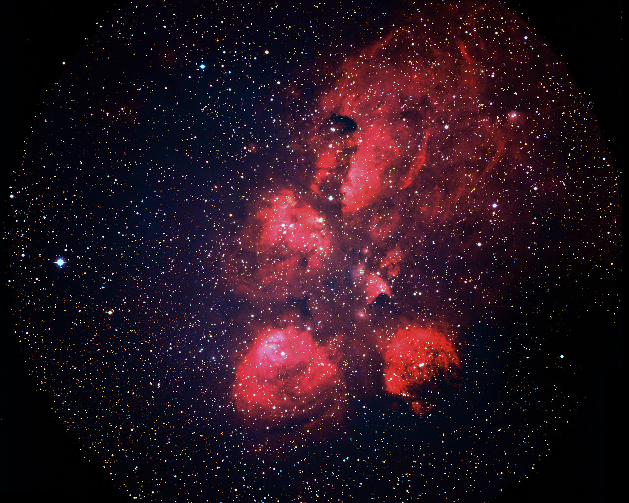 ESO - ngc6334 - Cat's Paw Print in the Scorpius Constellation