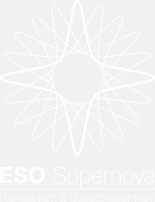 ESO Supernova logo white (in German)