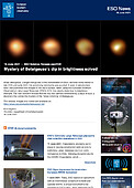 ESO — Le mystère de la baisse de luminosité de Bételgeuse résolu — Science Release eso2109fr-be