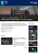 ESO — A construção do Extremely Large Telescope do ESO vai a metade — Organisation Release eso2310pt