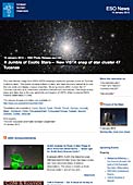 ESO Photo Release eso1302pl - Galimatias gwiazd egzotycznych — Nowe zdjęcie gromady gwiazd 47 Tucanae z teleskopu VISTA