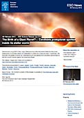 ESO Science Release eso1310es-cl - ¿El nacimiento de un planeta gigante? — Localizado un candidato a protoplaneta en un útero estelar