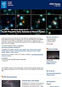 ESO Science Release eso1318nl-be - ALMA lokaliseert vroege sterrenstelsels in recordtijd