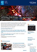 ESO Photo Release eso1341pl - Chłodna poświata od powstawania gwiazd — Pierwsze światło nowej, potężnej kamery na APEX