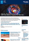 ESO Science Release eso1344de-ch - ALMA geht den Rätseln der Jets aus riesigen Schwarzen Löchern auf den Grund