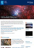 ESO Photo Release eso1422pt - Vida e morte de estrelas irmãs