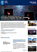ESO — Première lumière de la future machine à étudier des trous noirs — Organisation Release eso1601fr
