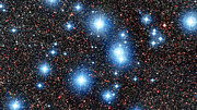 Panorámica sobre el brillante cúmulo estelar Messier 7 