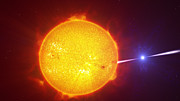 Animación del exótico sistema binario estelar AR Scorpii