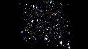 Survol à travers une image de MUSE du champ ultra-profond de Hubble