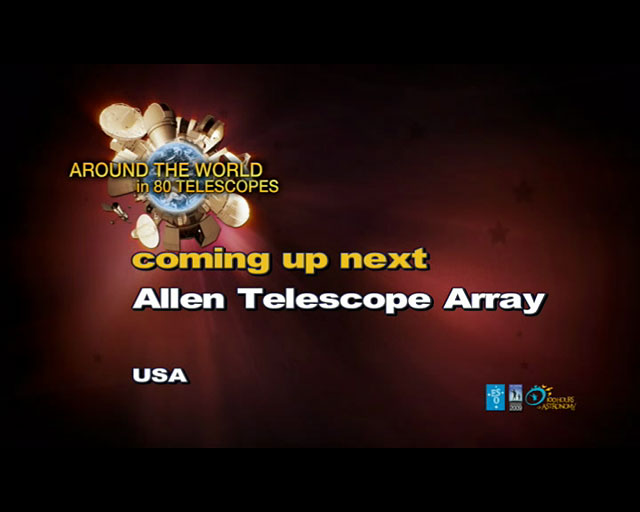 Allen Telescope (AW80T webcast)