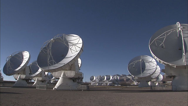 Time-lapse sequence of ALMA antennas at Chajnantor (part 4)